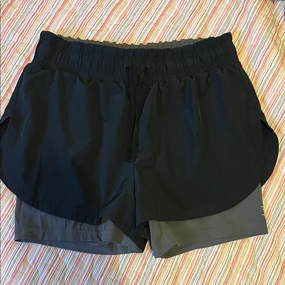 Black and Gray Women's Shorts